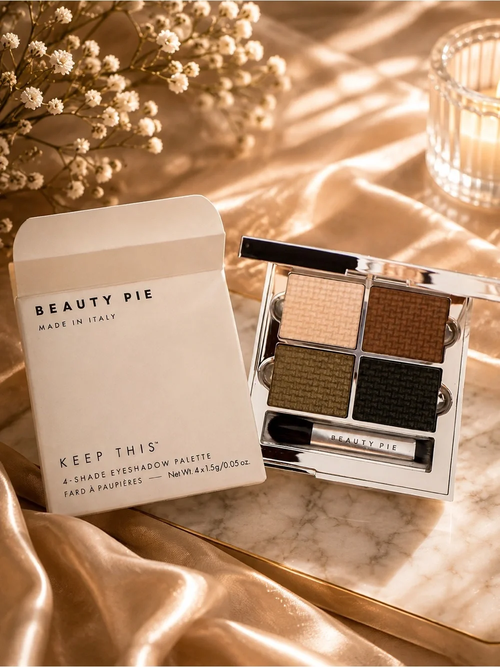 Keep This 4-Shade Eyeshadow Palette - Neutral & Olive Tones